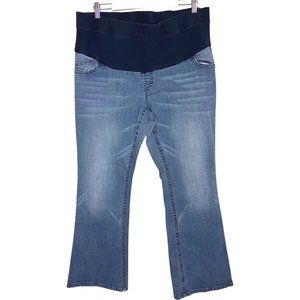 Oh Baby by Motherhood Bootcut Half Panel Maternity Jeans Size XL